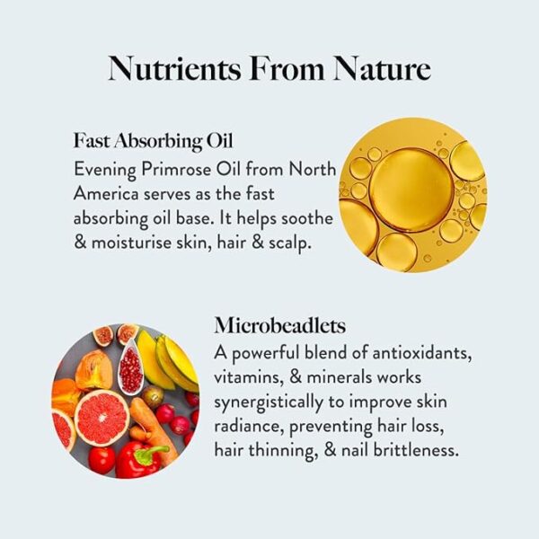 Wellbeing Nutrition SLOW Hair, Skin & Nails (60 Capsules) — 10,000 mcg Biotin, Keratin, Vitamin C, Glutathione, Hyaluronic Acid & Evening Primrose Oil • For Glowing Skin, Strong Hair & Nails - Image 3